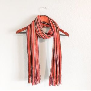 Stripped Rainbow Knit Scarf